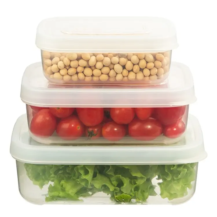 Bộ 3 hộp thực phẩm chữ nhật Inochi Hokkaido (750-1500-2500ml)