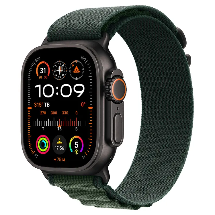 Apple Watch Ultra 2 2024 GPS + Cellular 49mm Viền Titan Đen Dây Alpine S