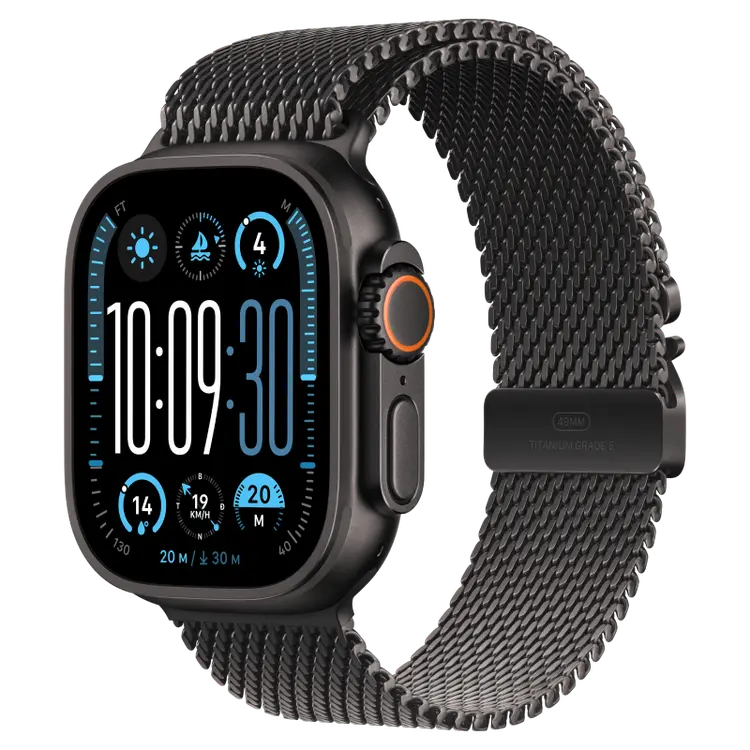 Apple Watch Ultra 2 GPS + Cellular 49mm viền Titanium Đen Dây Đeo Milan - Medium