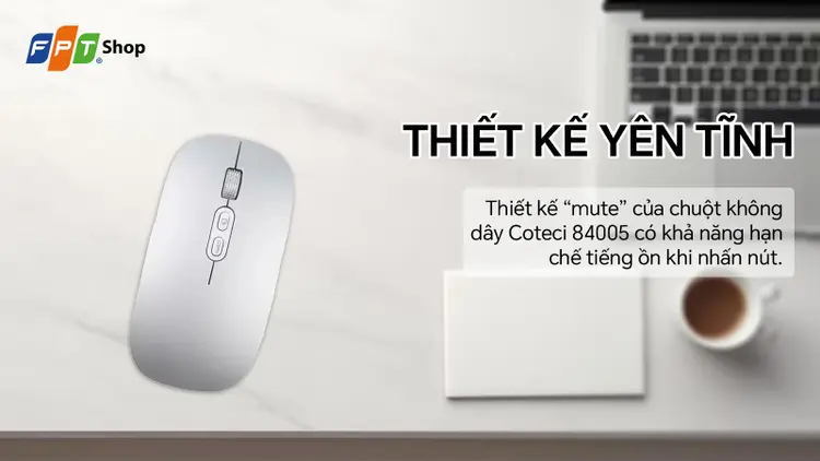 Chuột Bluetooth Coteci 84005 | Chính hãng, giá rẻ, giao nhanh 1H