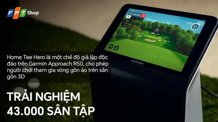 Thiết bị mô phỏng Golf di động Garmin Approach R50 chính hãng, giá rẻ
