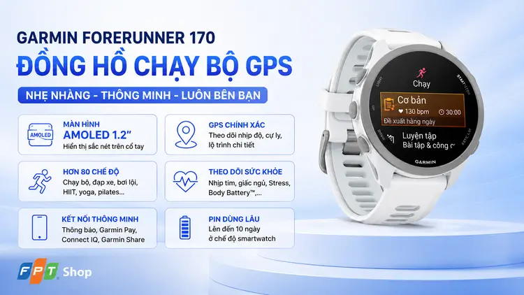 Garmin Forerunner 170 chính hãng, giá rẻ