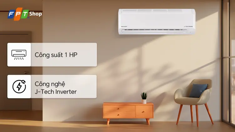 Sharp Inverter 1 HP AH-X10DEW chính hãng, giá rẻ