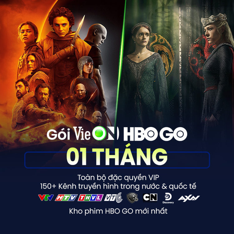 Gói giải trí VieOn VIP HBO Go 1 tháng