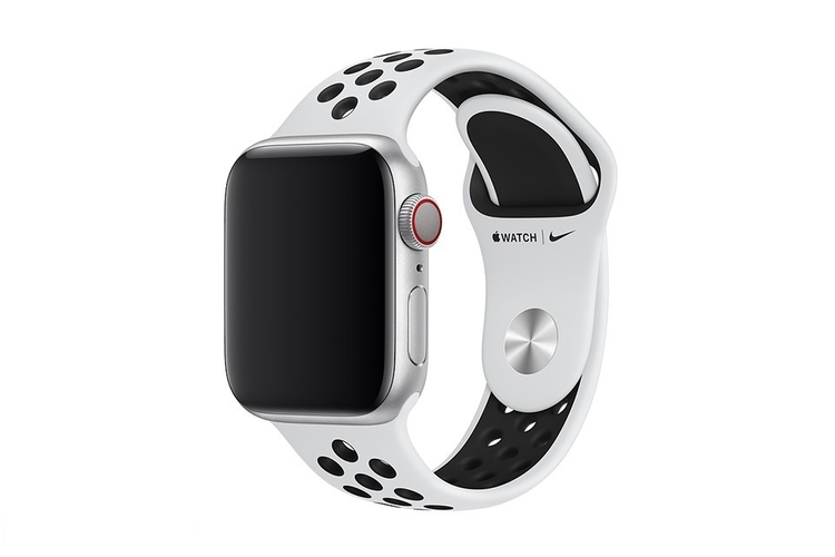 Dây đeo Apple Watch Nike Sport Band 40mm Pure Platinum/Black - S/M & M/L