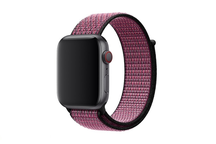 Dây đeo Apple Watch Nike Sport Loop 44mm Pink Blast/True Berry