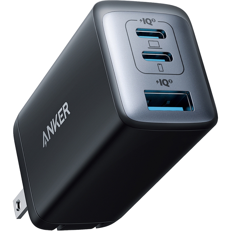 Củ sạc nhanh 3 cổng 65W (2 USB-C + USB-A) PD/QC PowerPort III A2667 Anker