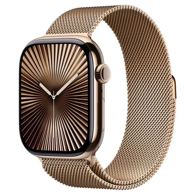 Apple Watch Series 10 GPS + Cellular 46mm Viền Titan Dây Milanese cỡ M/L