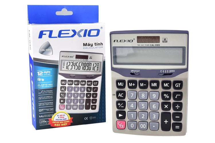 Máy tính cầm tay văn phòng Flexio CAL-03S