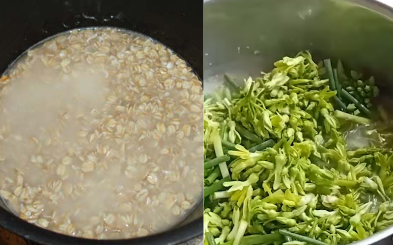 Cháo yến mạch hoa thiên lý (ảnh 4)