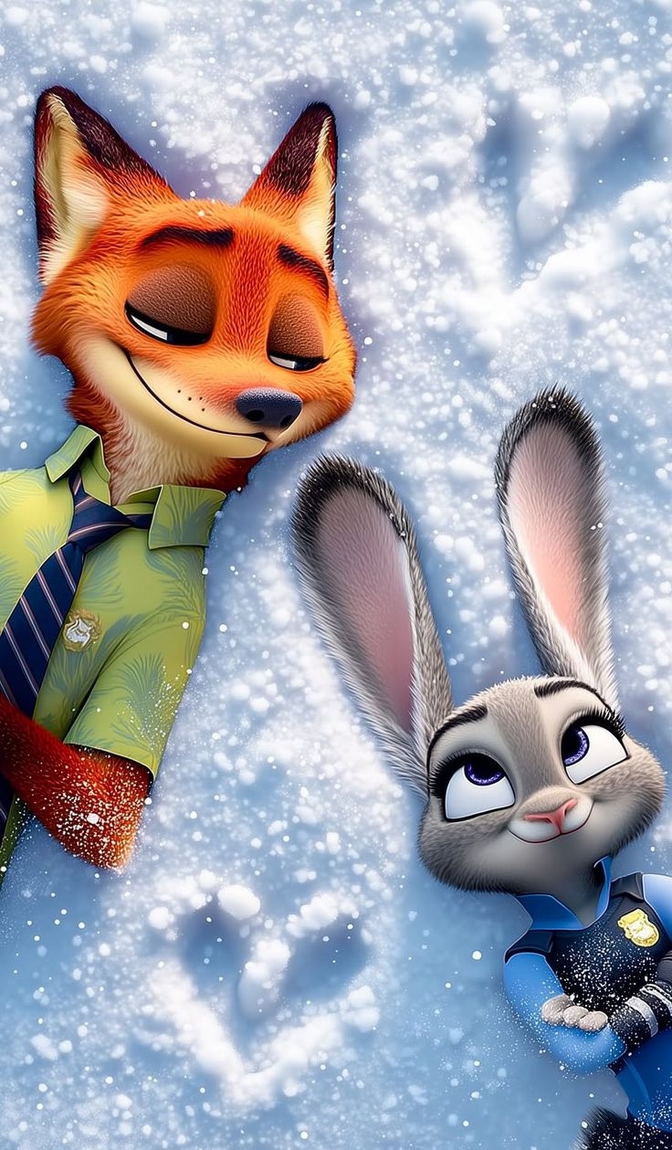 Hình nền Cáo và Thỏ Zootopia cho các cặp đôi