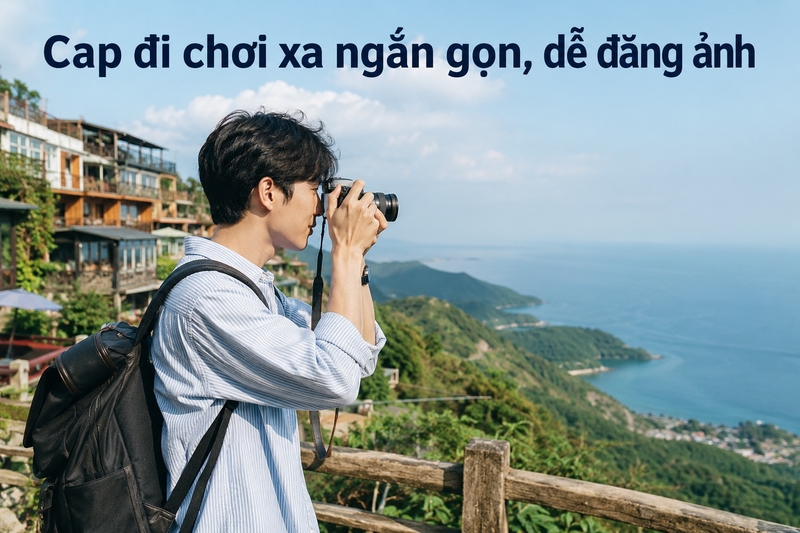 Cap đi chơi xa ngắn gọn, dễ đăng ảnh