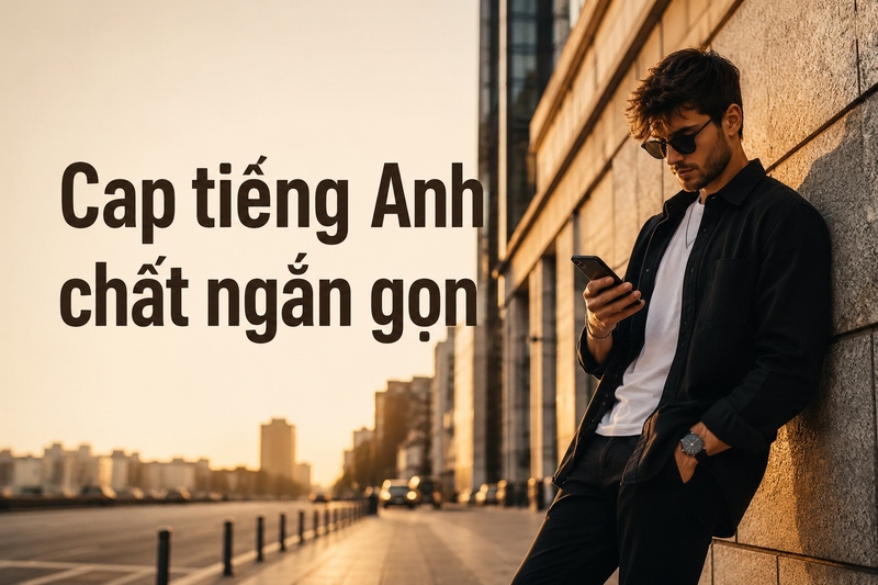 Cap tiếng Anh chất ngắn gọn