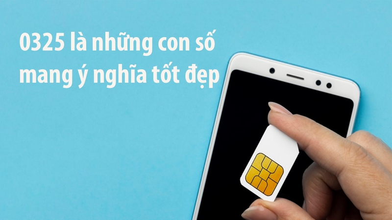 Theo quan niệm dân gian, 0325 đều là những số đẹp