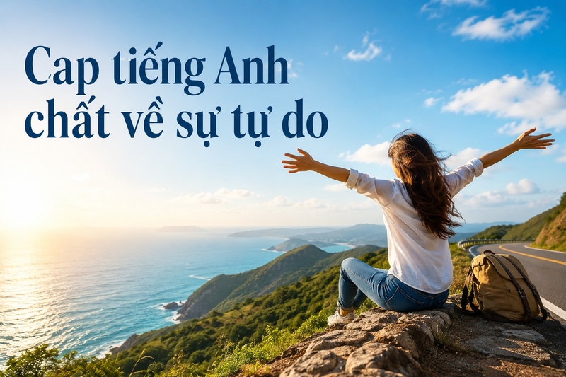 Cap tiếng Anh chất về sự tự do
