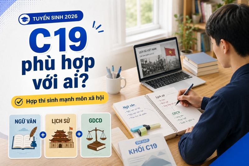 Khối C19 gồm những môn nào - 2
