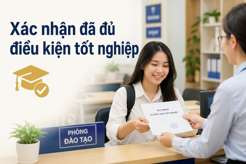 Xác nhận đã đủ điều kiện tốt nghiệp