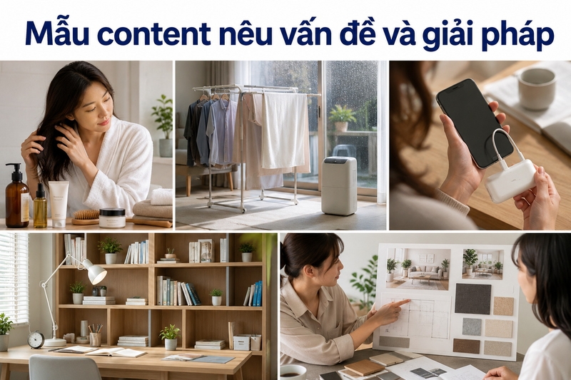 Mẫu content nêu vấn đề và giải pháp