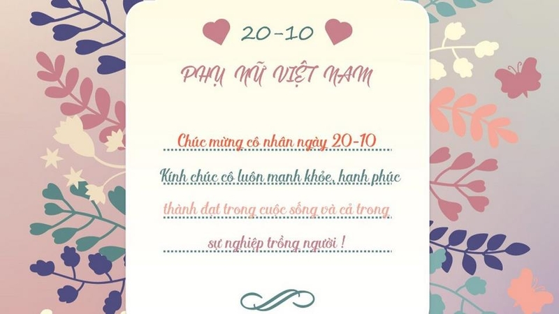 Mẫu thiệp chúc mừng đơn giản và đẹp