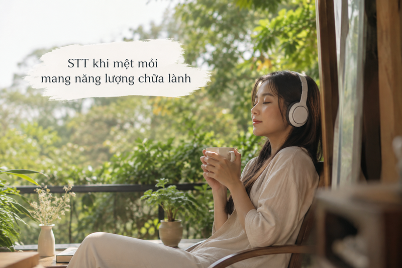STT khi mệt mỏi mang năng lượng chữa lành