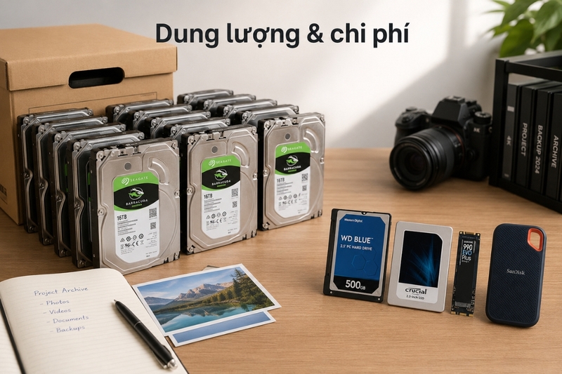 SSD mắc hơn HDD