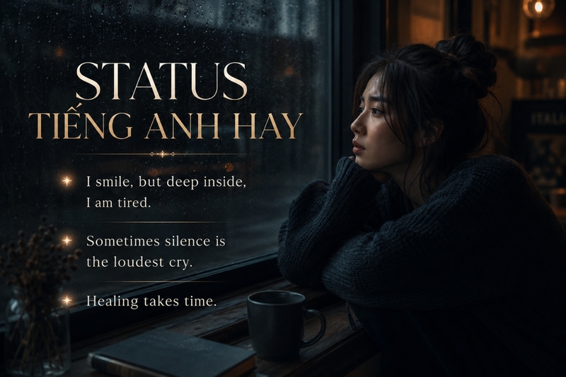 Status tâm trạng bằng tiếng Anh hay