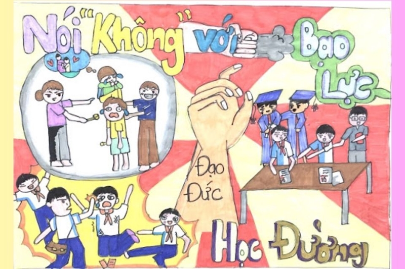 10.Tranh vẽ phòng chống bạo lực học đường.jpg