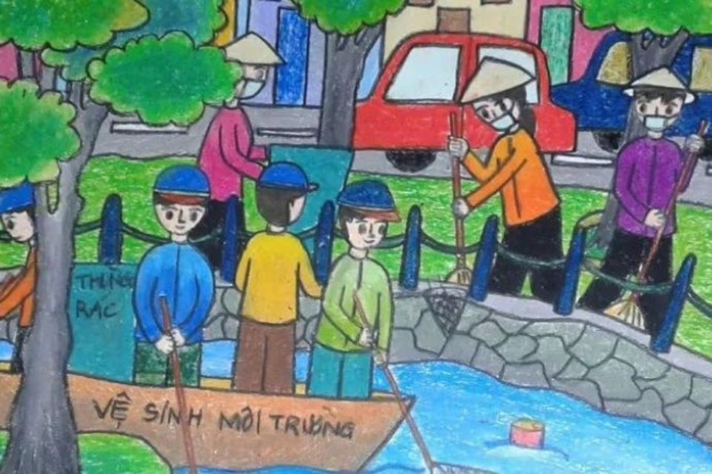 10.Tranh vẽ phòng chống xả rác bừa bãi.jpg