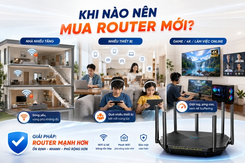 Khi nào nên mua router mới?