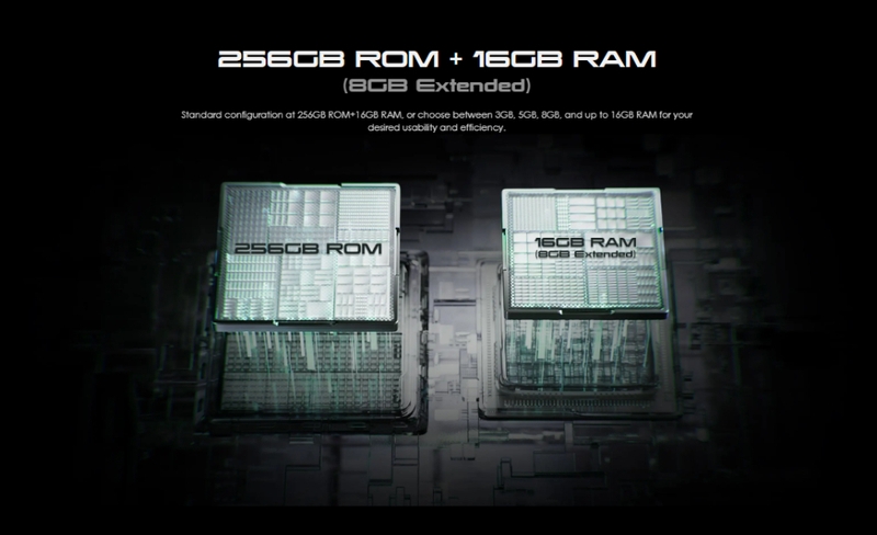 RAM 8GB LPDDR4X kết hợp với tính năng mở rộng RAM ảo thêm 8GB