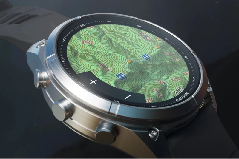 Garmin Fenix 9 Titanium 43mm AMOLED dây đeo silicon xám sương mù - 5