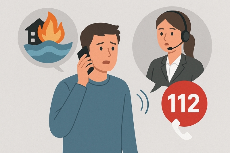 Các trường hợp cần gọi tổng đài 112