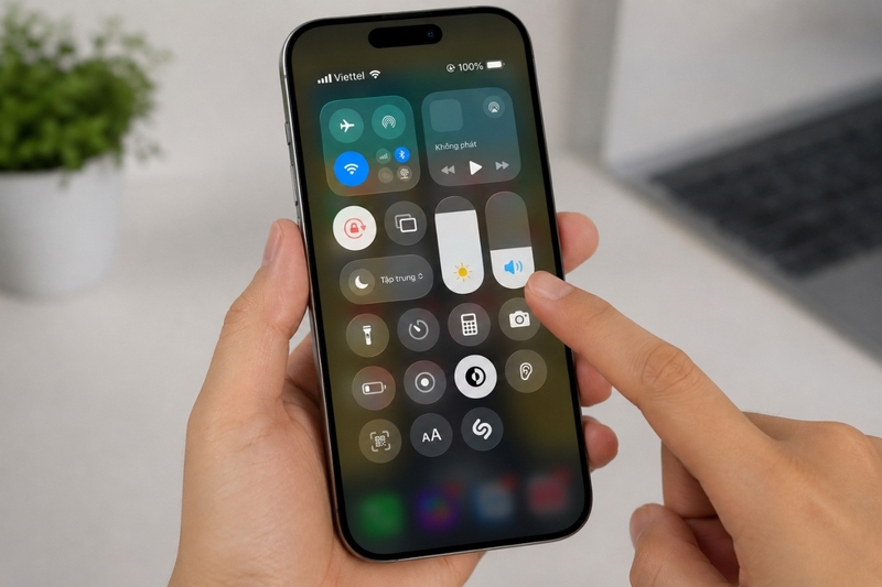 Cách bật tắt chế độ im lặng trên iPhone 17 - 14