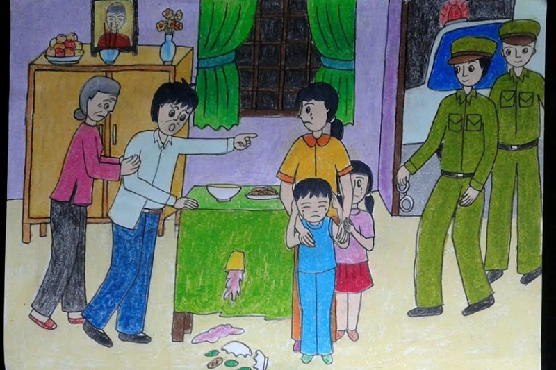 14.Tranh vẽ phòng chống bạo lực gia đình.jpg