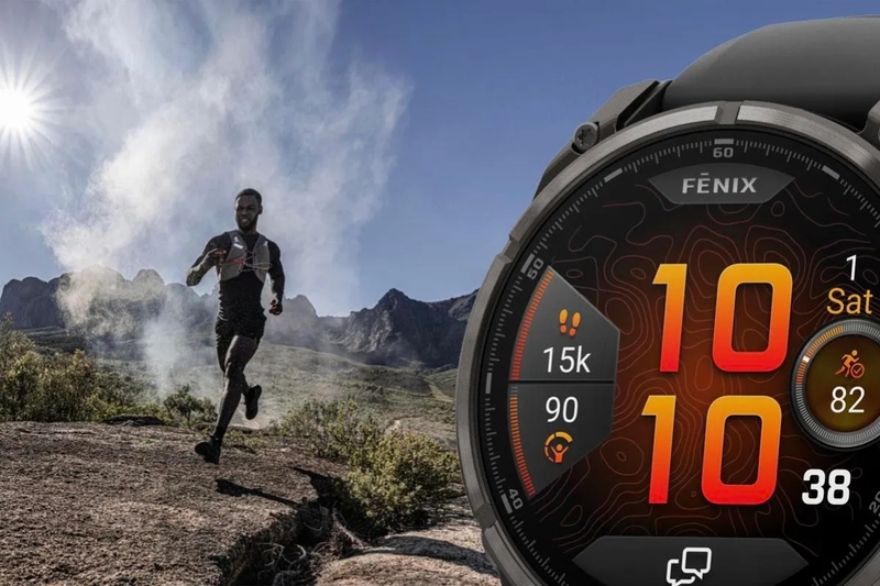 Garmin Fenix 9 Titanium phủ DLC Carbon 47mm AMOLED - 12