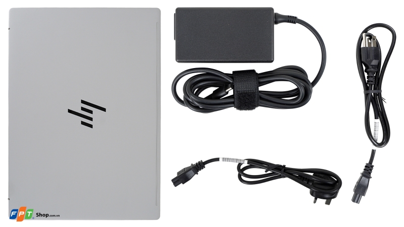 Laptop HP và bộ cáp sạc