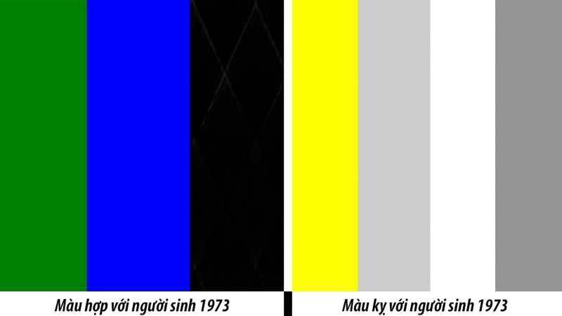 Màu hợp và kỵ với người tuổi Sửu sinh năm 1973