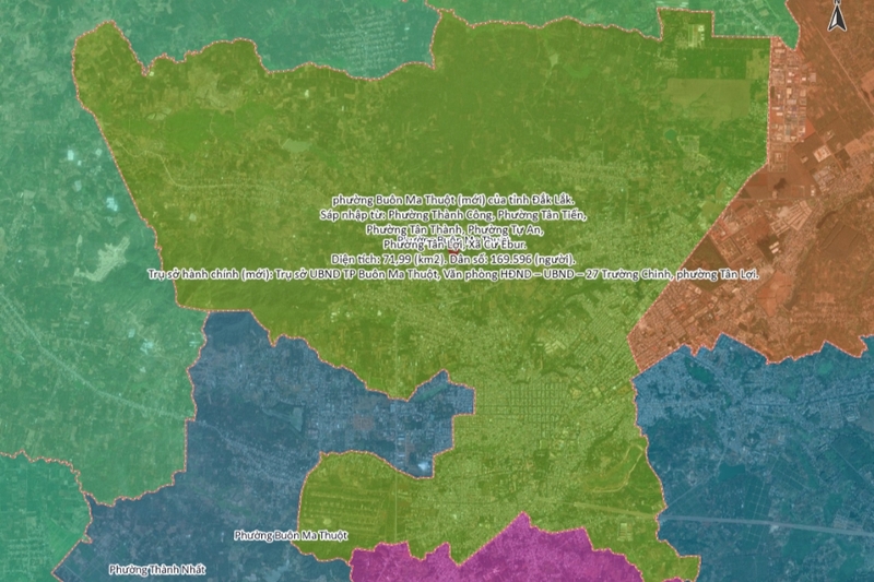 Ranh giới, quy mô và bộ máy hành chính