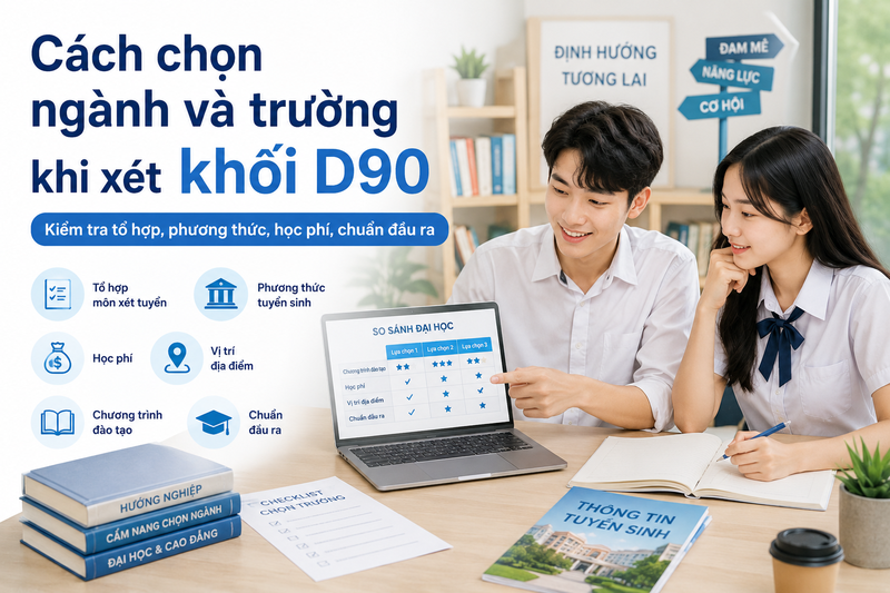 Cách chọn ngành và trường khi xét khối D90