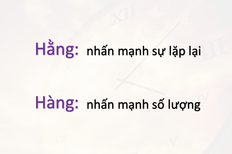 Sự khác biệt ngữ nghĩa giữa “hàng tuần” và “hằng tuần”