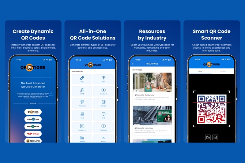 QR TIGER: App tạo QR code có logo và mã động