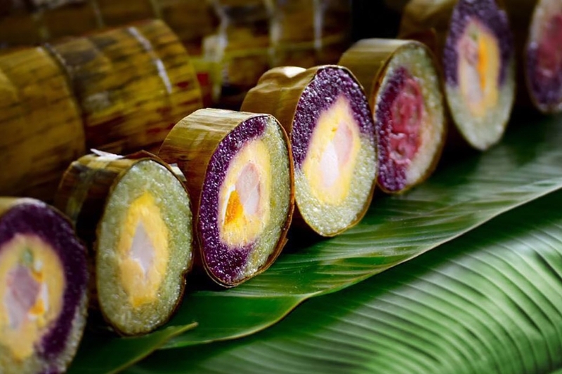 Tìm hiểu về bánh tét lá cẩm Cần Thơ