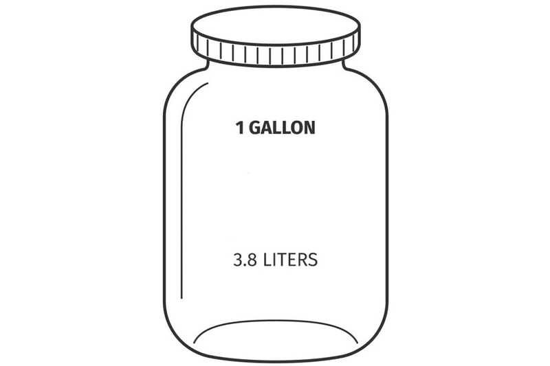 1 gallon bằng bao nhiêu lít?