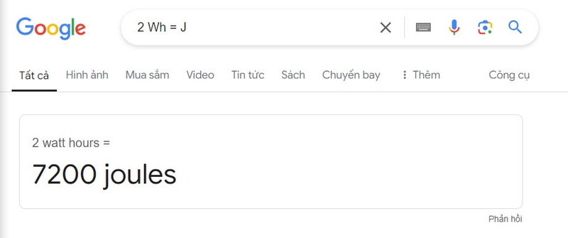 1Wh bằng bao nhiêu J hình 5