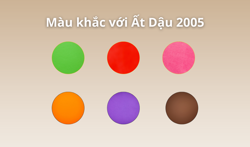 Màu sắc kỵ với người sinh năm 2005