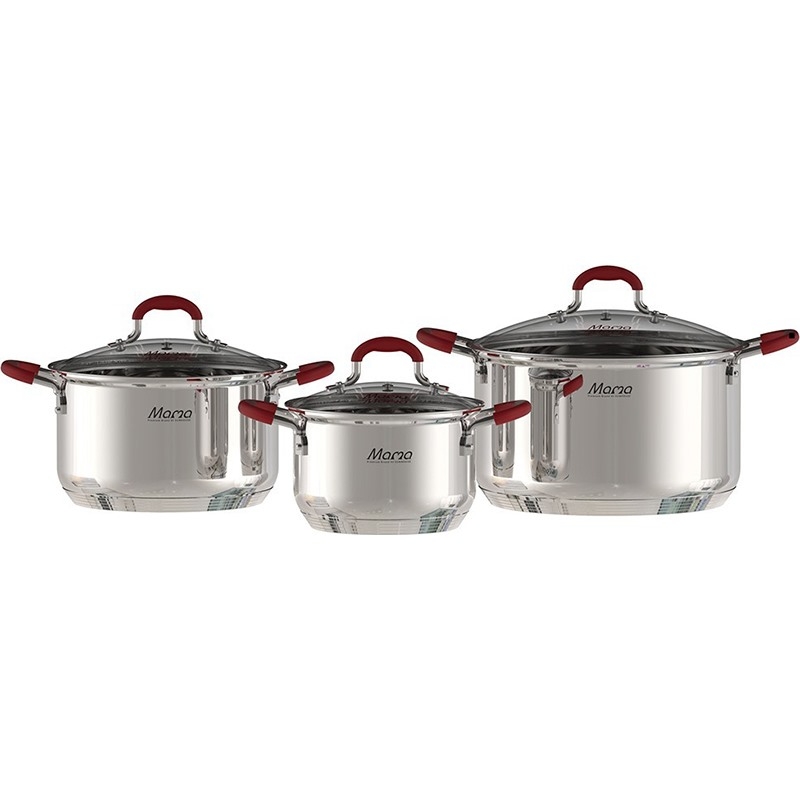 Bộ 3 nồi inox 5 đáy Sunhouse Mama SHG2503MSD