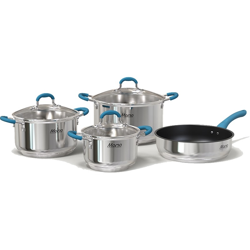 Bộ 3 nồi 1 chảo inox 5 đáy Sunhouse Mama SHG506