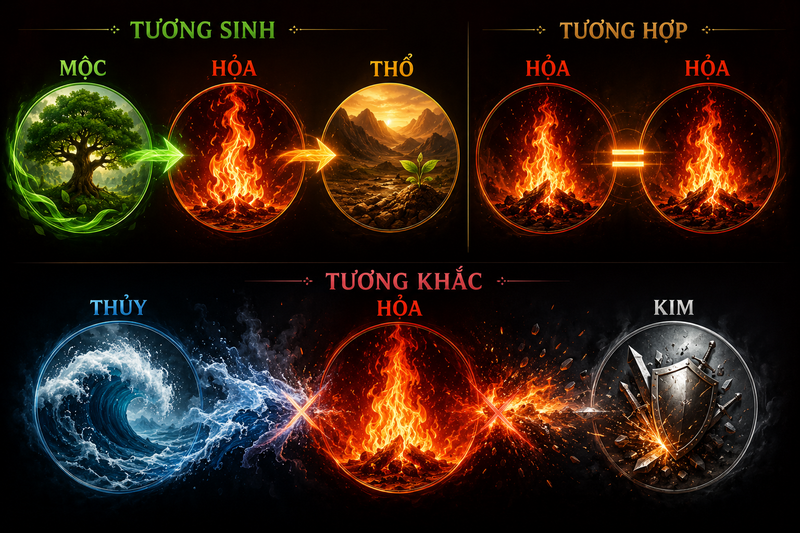 Người mệnh Hỏa hợp và khắc với mệnh nào?