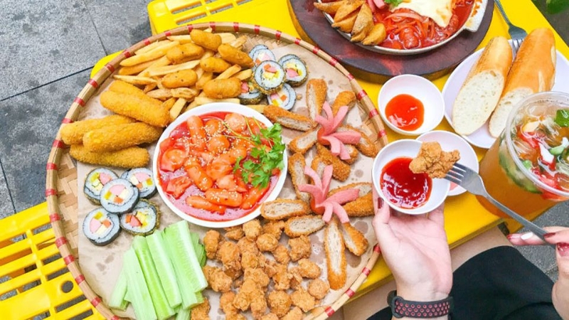 Đồ ăn vặt và đồ uống online