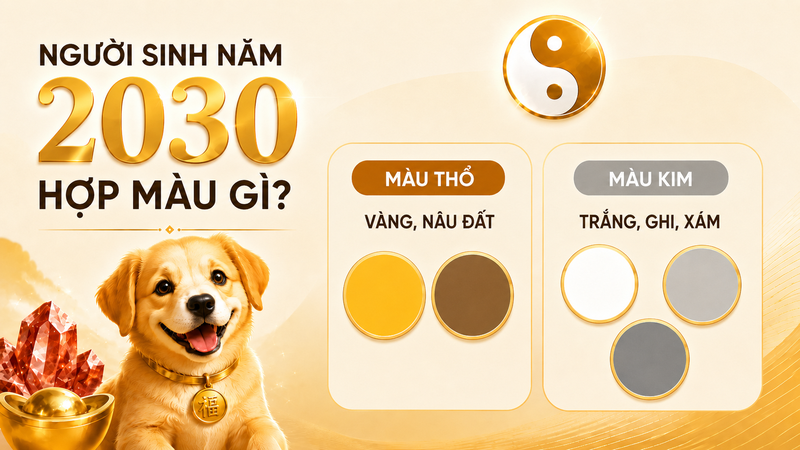 Màu hợp với người sinh năm 2030